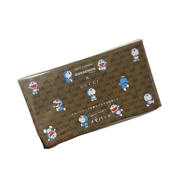Unisex Gucci Doraemon Memo Pad Brown - Picture 4 of 5